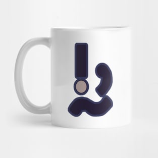 Comma Squiggly Face Mug